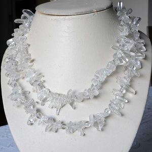 Clear Resin Bead Necklace - image 1